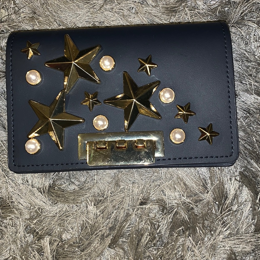 LAST CHANCE BUY NOW Zac Posen Earthette Mini Accordion crossbody navy